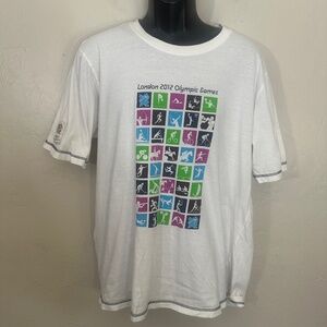 London 2012 Olympics T Shirt XL Gently worn 100% cotton 22.5" armpit to armpit